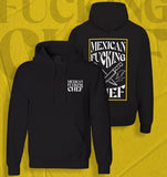 Mexican Fucking Chef Version 2024 Black Hoodie / White W/ Mustard Frame Print