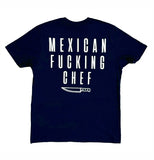 Mexican Fucking Chef - Classic Tee - Navy Blue/White Print