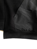 The Best Hoodie Ever With Waxed Tip Drawstring and Nylon Pocket Black Hoodie / Jet Black