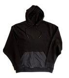 The Best Hoodie Ever With Waxed Tip Drawstring and Nylon Pocket Black Hoodie / Jet Black