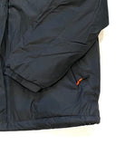 Heavy Rain Puffer Jacket - Black / Orange Accents - PLAIN NO PRINTS