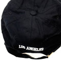 LA Dad Hat - Los Angeles Black Hat - White