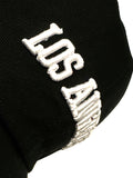 LA Dad Hat - Los Angeles Black Hat - White