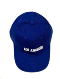 LA Dad Hat - Los Angeles Blue Hat - White