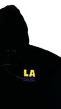 LA All Day Black Hoodie  Black / Purple and Gold