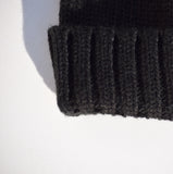 M Gold Black Beanie