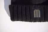 M Gold Black Beanie