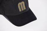 M Gold Black Dad Hat