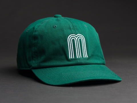 M White / Green Dad Hat