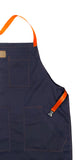 Mexican Fucking Chef Apron NAVY BLUE Cotton  / ORANGE Accents   -