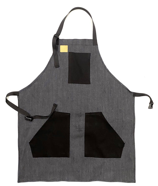 Mexican Fucking Chef Apron  - Dark Denim/ Black Accents   -