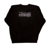 Jeep Tee Premium Jet Black Crewneck - White Print