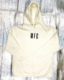 MFC Mexican Fucking Chef Premium Hoodie - Off White  / Black  3 LOGO