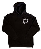 Mexican Fucking Chef  Round Logo Hoodie Black / White Print