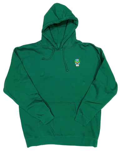 Pine Green Calavera Hoodie / Green Calavera