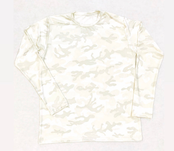 DIRTBAG LONG SLEEVE 100% Custom No Print WHITE CAMO