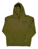 Mexican Fucking Chef Classic MFC Army Green Premium Hoodie - Black Print