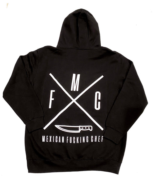 Mexican Fucking Chef X Jet Black  Premium Hoodie - Black / White