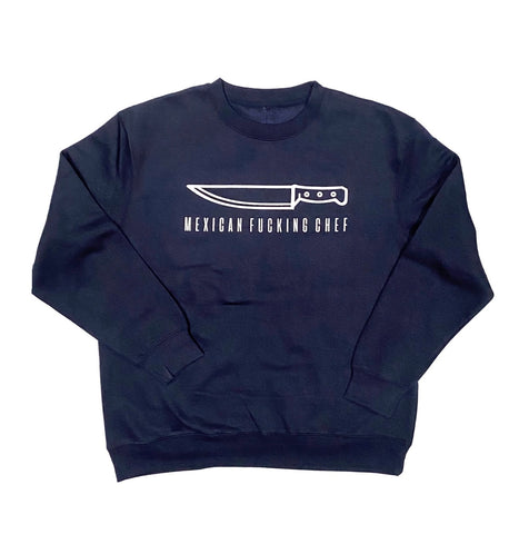 Mexican Fucking Chef II Navy Crewneck