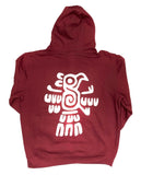 Mexico Qatar 2022 Color Cardinal Hoodie / Ivory Print