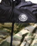 Mexico Classic Light Weight Track Jacket - Two Tone Black/Camo WHITE PRINT