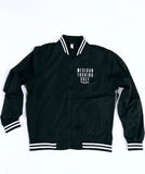 Mexican Fucking Chef Stripped Bomber Jacket - Frontal & Back Print - WHITE