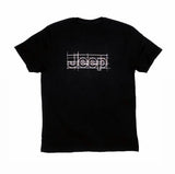 Jeep Tee Premium Jet Black  - White Print