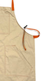 Mexican Fucking Chef Apron  -Khaki / Orange Accents   -