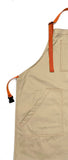 Mexican Fucking Chef Apron  -Khaki / Orange Accents   -