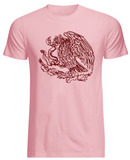 Mexico Single Stroke Art Premium Pink Tee - Pink PRINT -