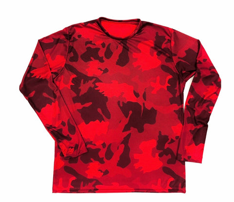 DIRTBAG LONG SLEEVE 100% Custom No Print RED CAMO