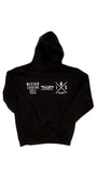 MFC Mexican Fucking Chef  Jet Black  Premium Hoodie - Black / White 3 LOGO