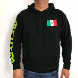 Mexico Classic Hoodie Black / Lime Print  -