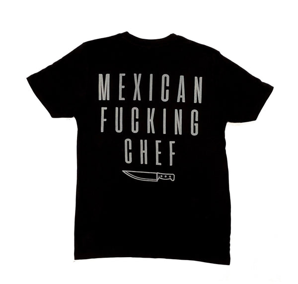 Mexican Fucking Chef - Batalla Tee - Black / Dark Charcoal Print