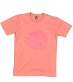 Mexico Single Stroke Art Premium Pink Tee - Pink PRINT -