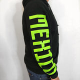 Mexico Classic Hoodie Black / Lime Print  -