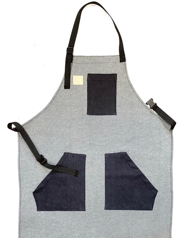 Mexican Fucking Chef Apron  - Reverse Denim/ Dark Denim Accents   -