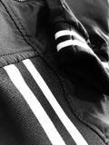 Mexico's Finest Black Stripped Bomber Jacket - Frontal Patch NO PRINT