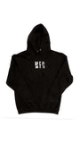 MFC Mexican Fucking Chef  Jet Black  Premium Hoodie - Black / White 3 LOGO